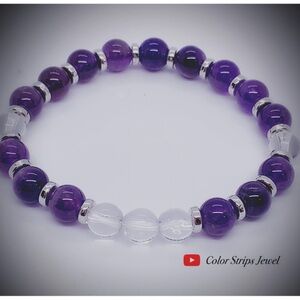 Amethyst & Clear Quartz 'Sweet Dreams'